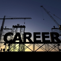 Construction site with the word Career built into it.